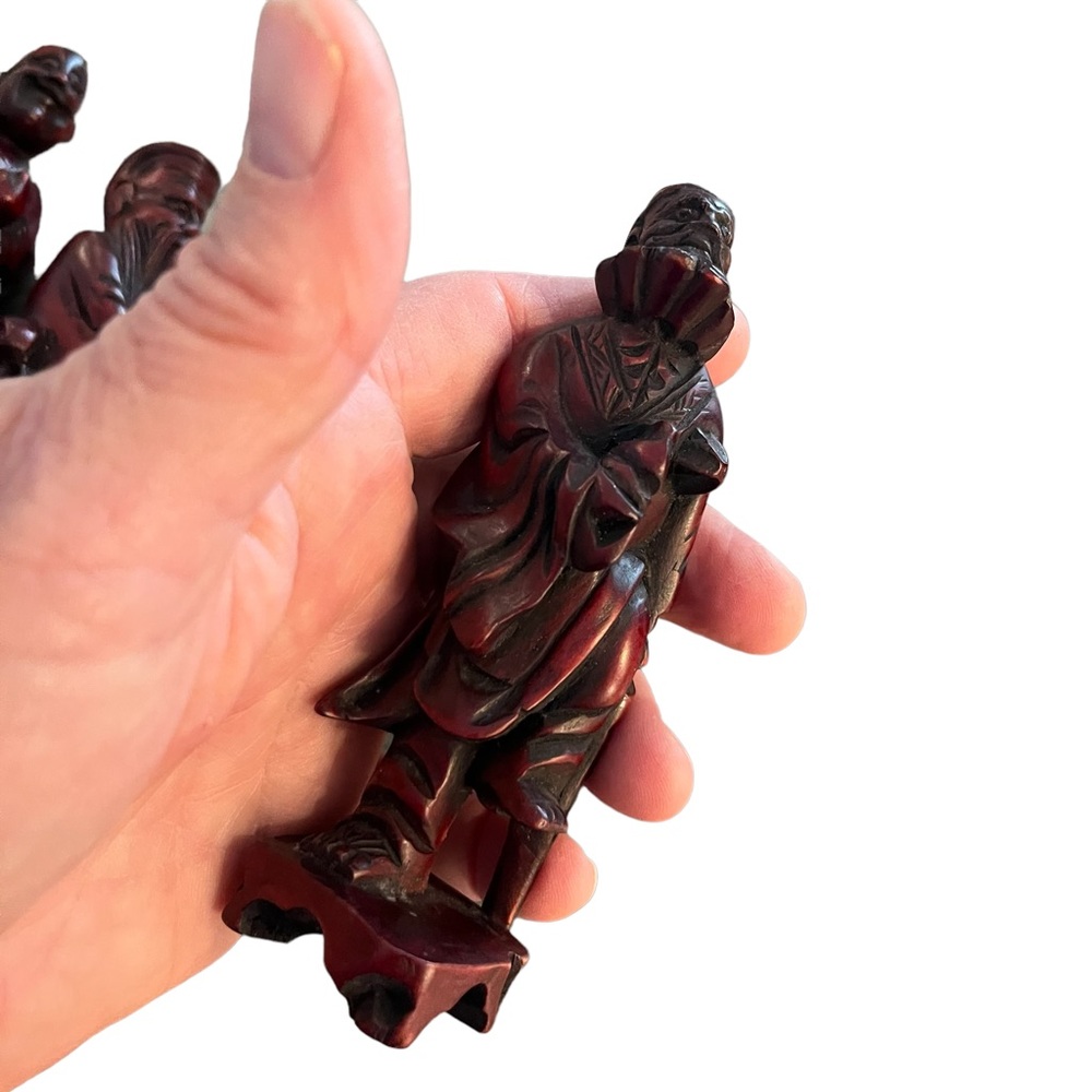 Hand Crafted Red Figurine Set - Picture 7 of 14